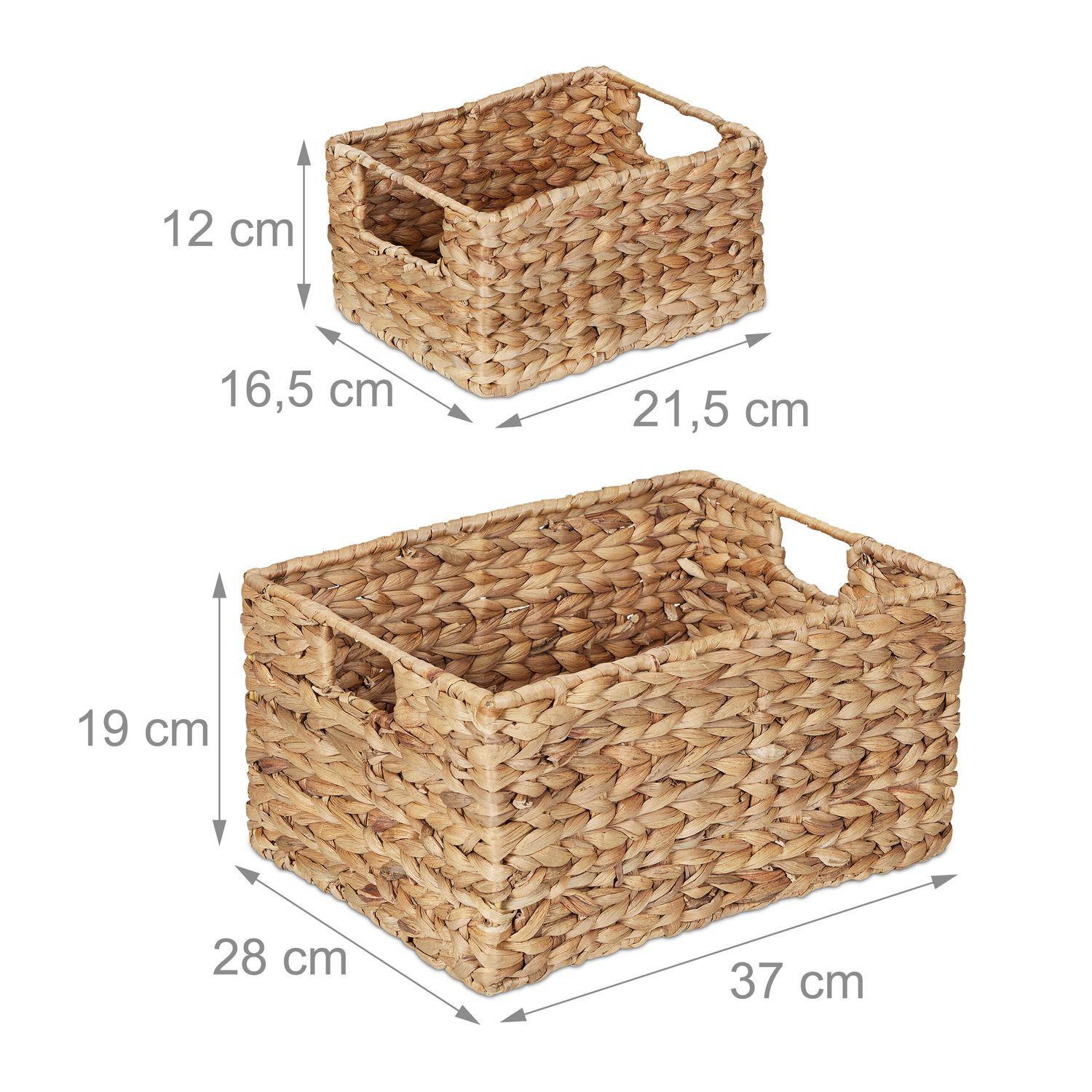 B2X Aufbewahrungskörbe-Set Wasserhyazinthe  