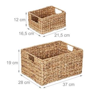 B2X Aufbewahrungskörbe-Set Wasserhyazinthe  