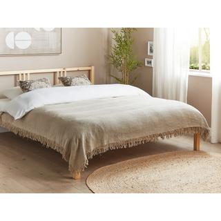 Beliani YERBENT Couvre-lit en Coton  