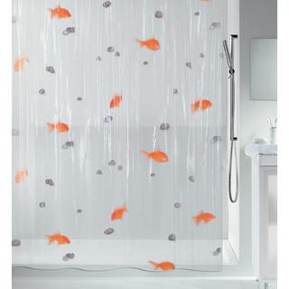 spirella Spirella Rideau de douche PEVA FISH 180x200cm Orange  