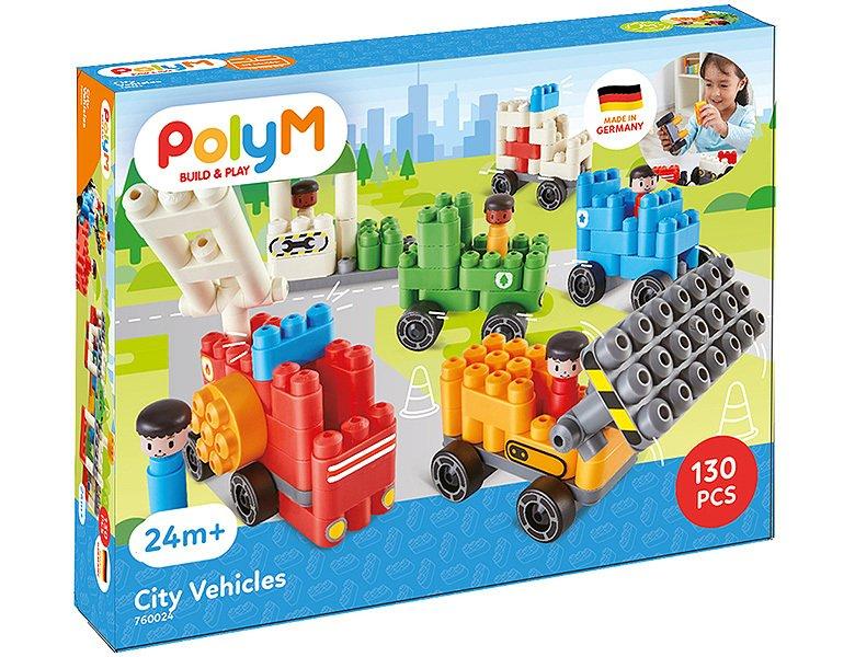 Hape  PolyM Stadt-Fahrzeuge (130Teile) 