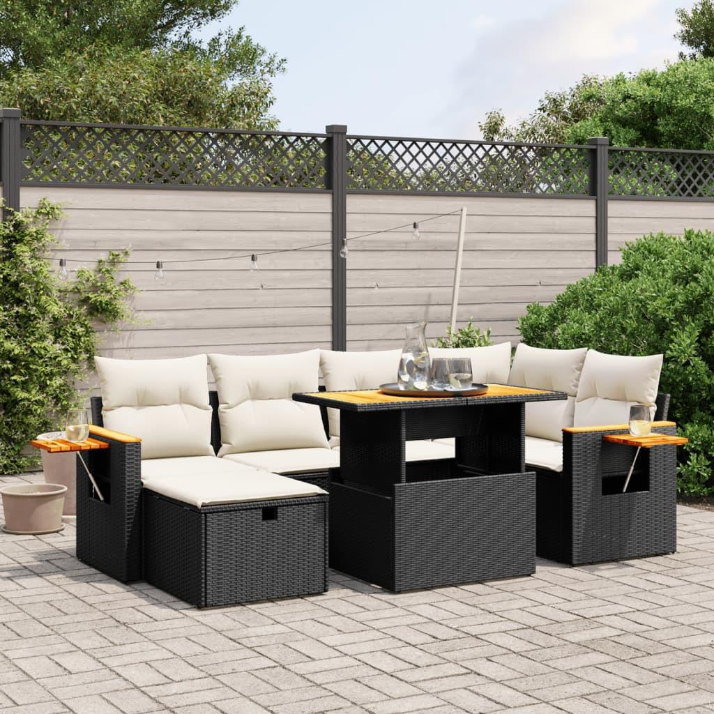 VidaXL set divano da giardino Polirattan  