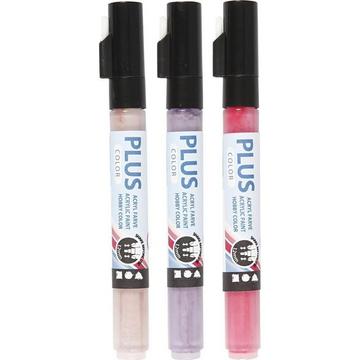 Acrylmarker Plus Color 3er Set, Rosatöne