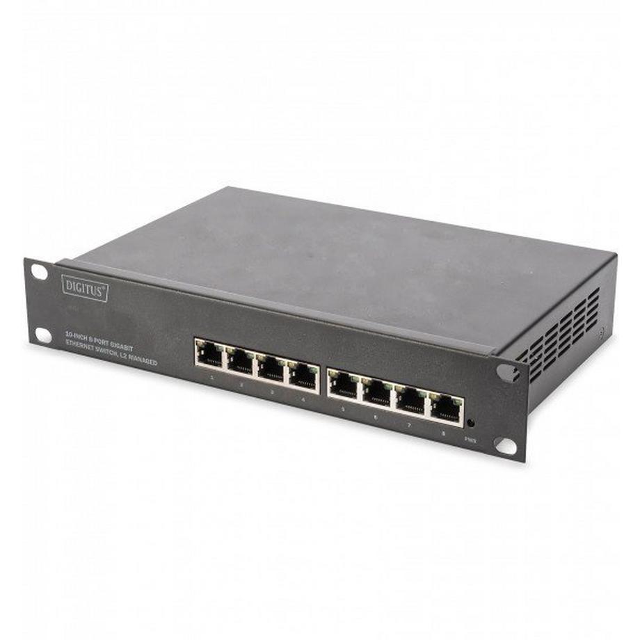 10 Zoll 8-Port Gigabit Ethernet Switch, L2+ Managed