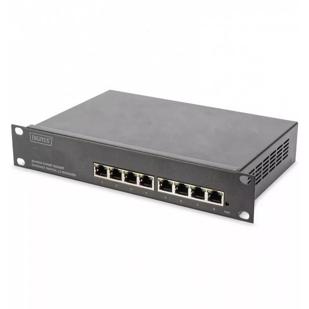 Digitus - 10 Zoll 8-Port Gigabit Ethernet Switch, L2+ Managed