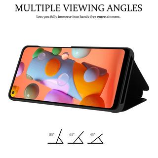 Cadorabo  Hülle für Samsung Galaxy A11  M11 Spiegel Standfunktion 360 Grad Schutz 