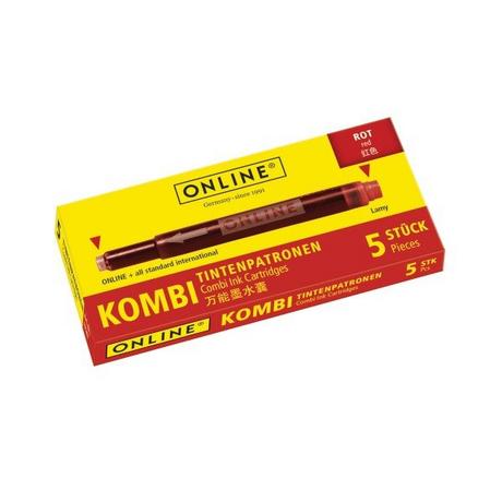Online ONLINE Tintenpatronen Kombi 17307/12 Rot 5 Stück  