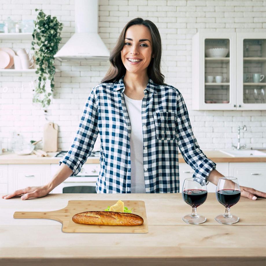 Northio  Pizzaschieber aus Bambus XXL 