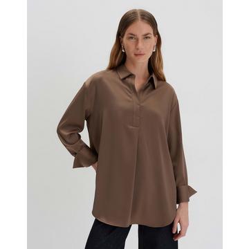 Blouse en satin Zanza Droit