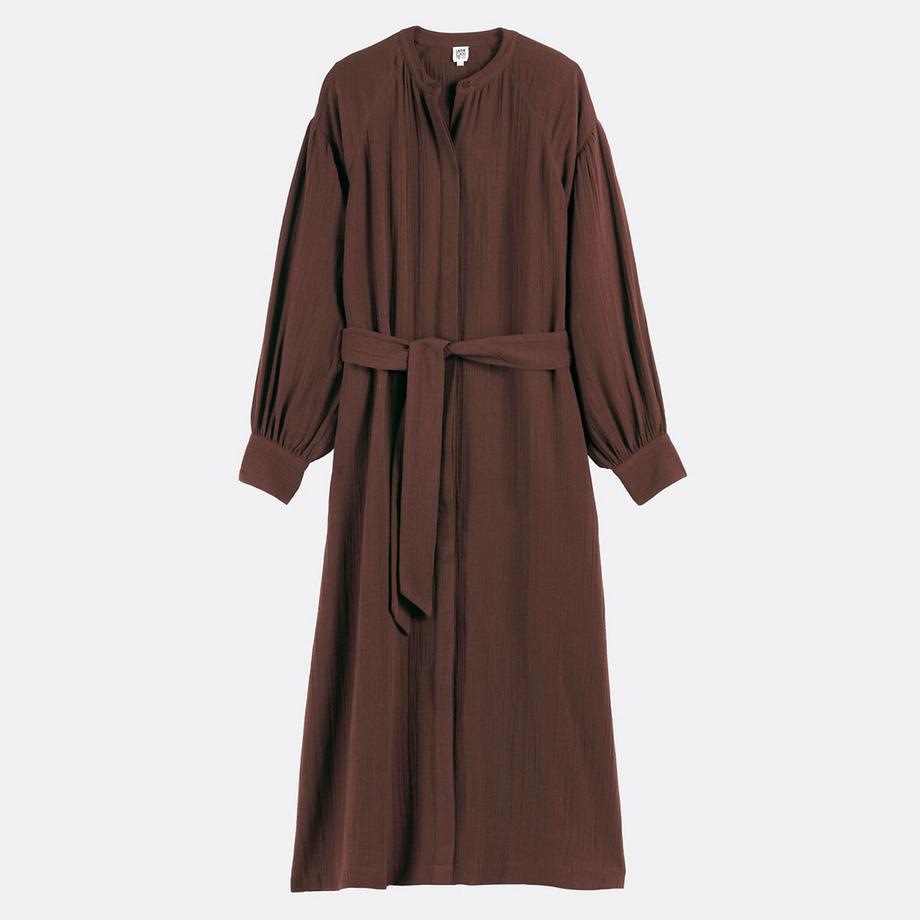 La Redoute Collections Abito Lungo con Cintura Maniche Lunghe  