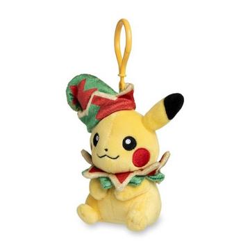 Pikachu  Holiday Workshop Key Chain Plush