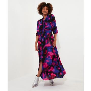 PETITE Robe Noeud Lavallière Imprimé Floral Vif