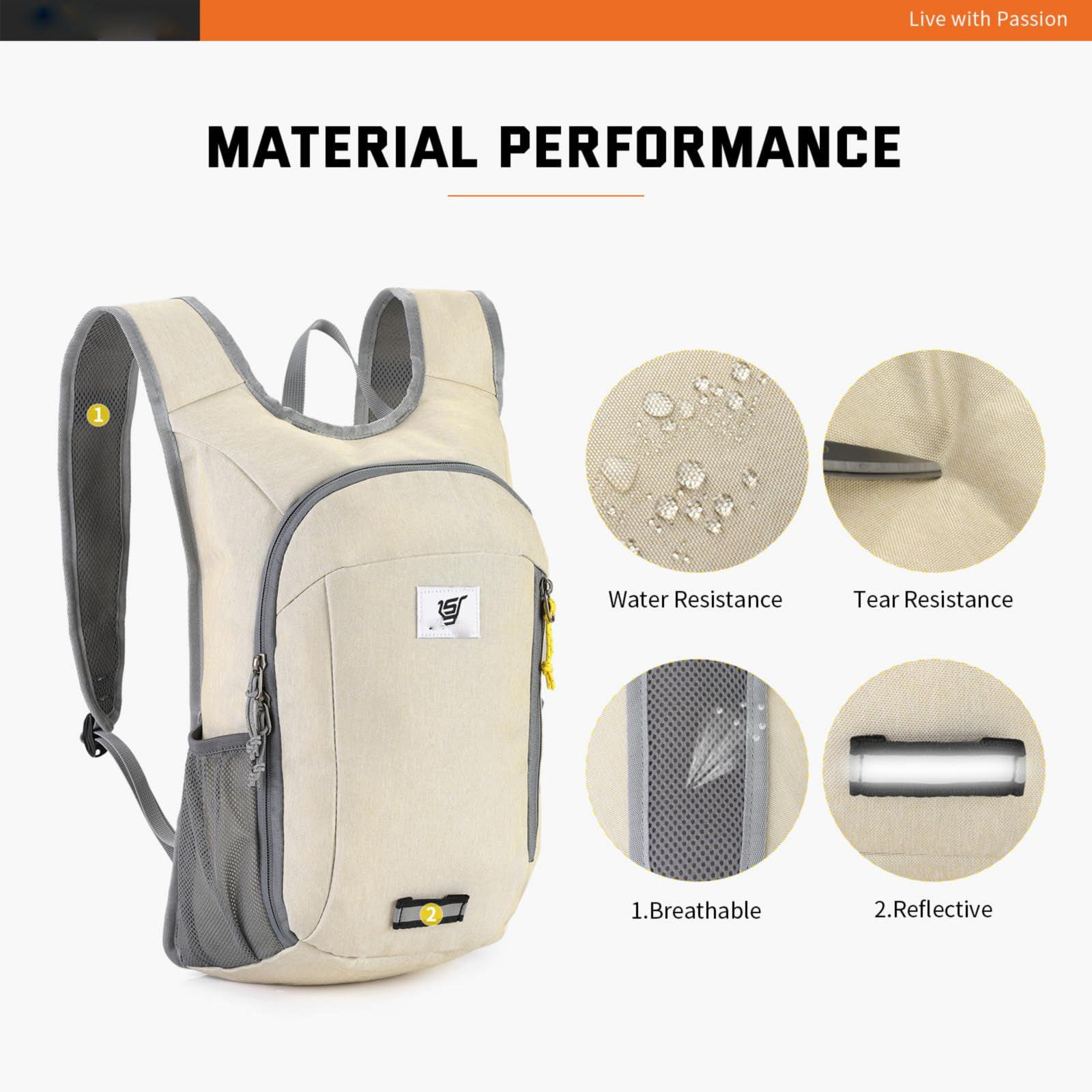 Only-bags.store Faltbarer Rucksack Ultraleichter Tagesrucksack Wasserdichter Tagesrucksack Reiserucksack Wanderrucksack für Wanderungen Städtereisen  