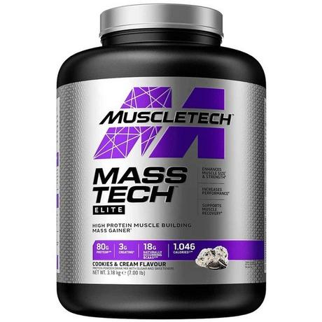 GladiatorFit  Mass-Tech Elite Gainer 3,18 kg MuscleTech | Biscotto 