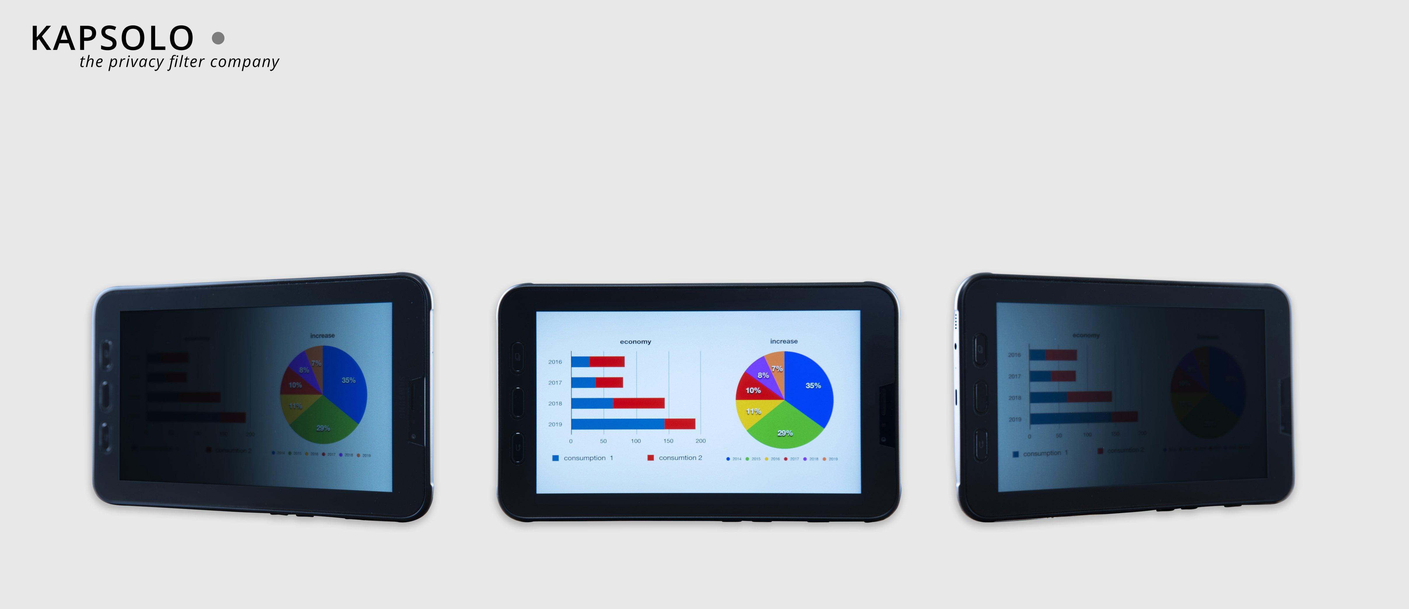 KAPSOLO  4-wege Blickschutzfilter für iPad Pro 11" Model 2018 / 2020 