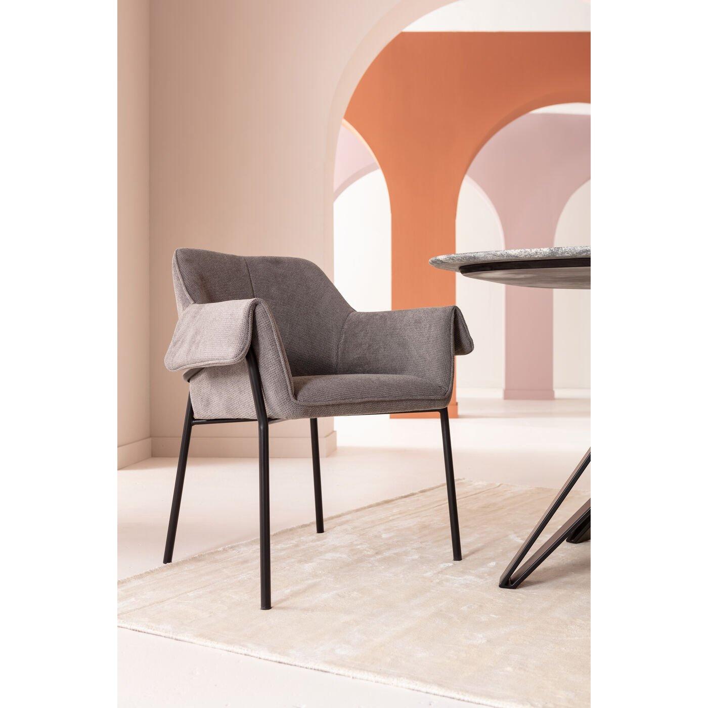 KARE Design Fauteuil Bess gris  