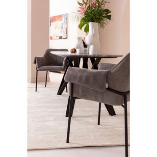 KARE Design Fauteuil Bess gris  