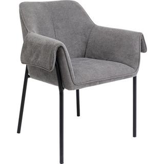 KARE Design Fauteuil Bess gris  