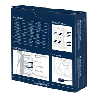Arctic Cooling  ACFAN00212A sistema di raffreddamento per computer Case per computer Ventilatore 9,2 cm Nero 1 pz 