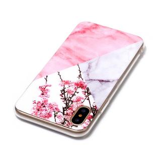 Cover-Discount  iPhone Xs / X - Coque silicone Marble 