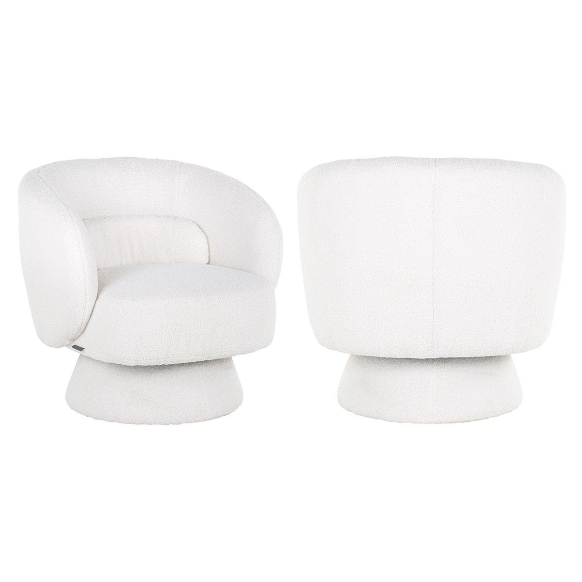 mutoni Chaise pivotante Senna blanc  