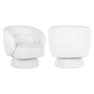 mutoni Chaise pivotante Senna blanc  