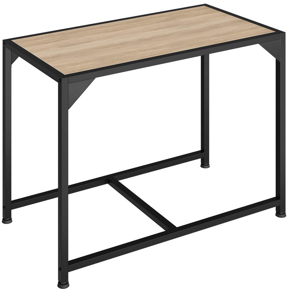 Tectake Ensemble chaises de salle à manger MILTON en bois et acier  