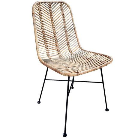 mutoni Chaise Nature Paco (lot de 2)  