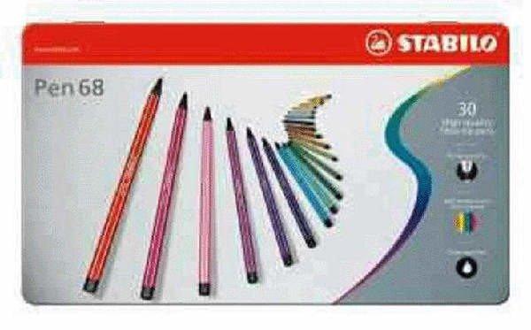 STABILO STABILO Fasermaler Pen 68 1mm 6830-6 30 Farben  