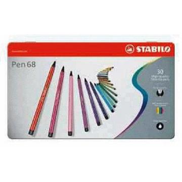 STABILO Fasermaler Pen 68 1mm 6830-6 30 Farben