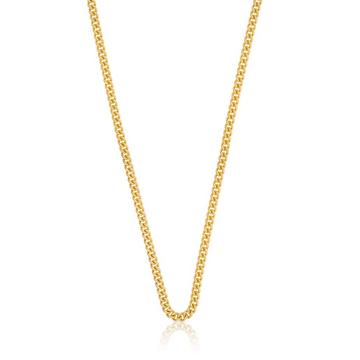 Collier Rundpanzer Gelbgold 750, 2.8mm, 55cm