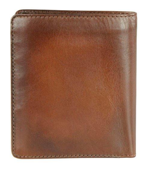 BUGATTI Domus RFID Hochformatbörse mit Klappe Cognac  