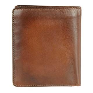 BUGATTI Domus RFID Hochformatbörse mit Klappe Cognac  