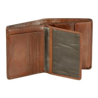 BUGATTI Domus RFID Portafoglio verticale con patta Cognac  