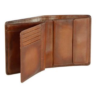 BUGATTI Domus RFID Hochformatbörse mit Klappe Cognac  