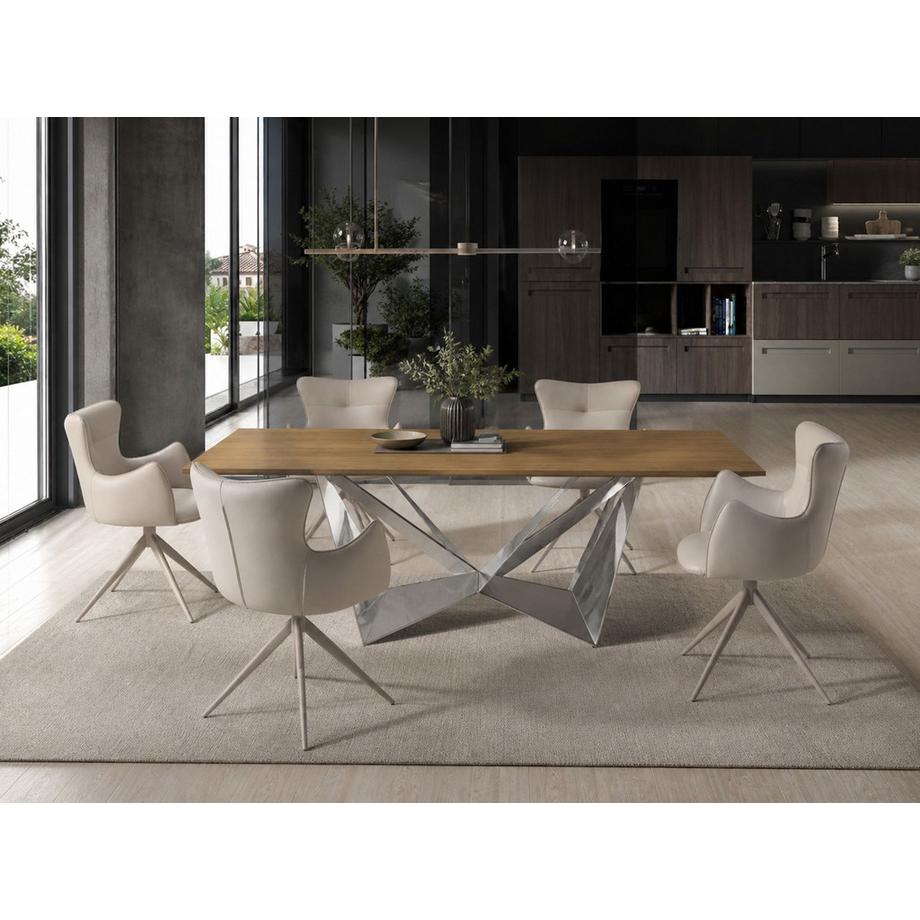 ANGEL CERDA Table à manger rectangulaire de design moderne  