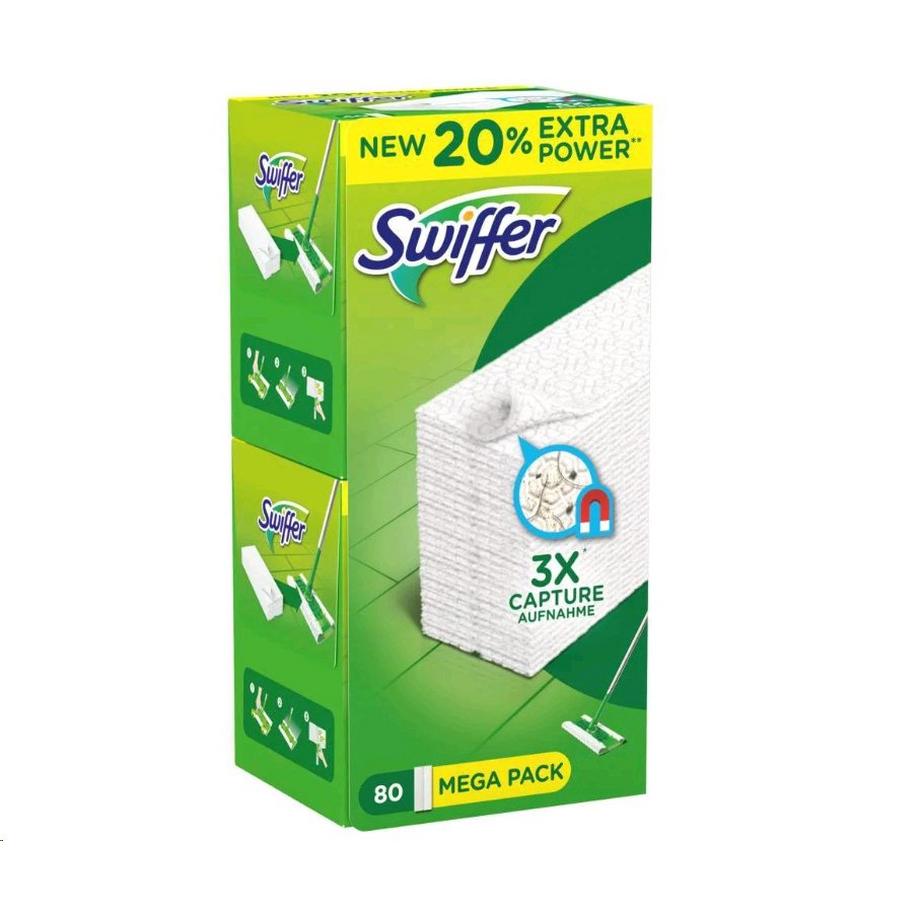Swiffer  Trockene Bodentücher Nachfüllpackung, 80 Stück 