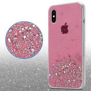 Cadorabo  Hülle für Apple iPhone X  XS TPU Silikon mit funkelnden Glitter 