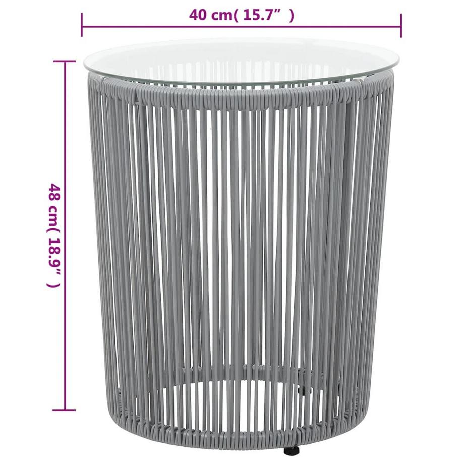 VidaXL Ensemble de salon jardin, Bistro, 3p  