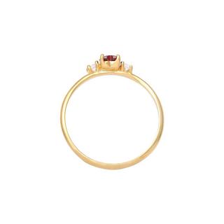 Elli  Bague Coeur Zircon 