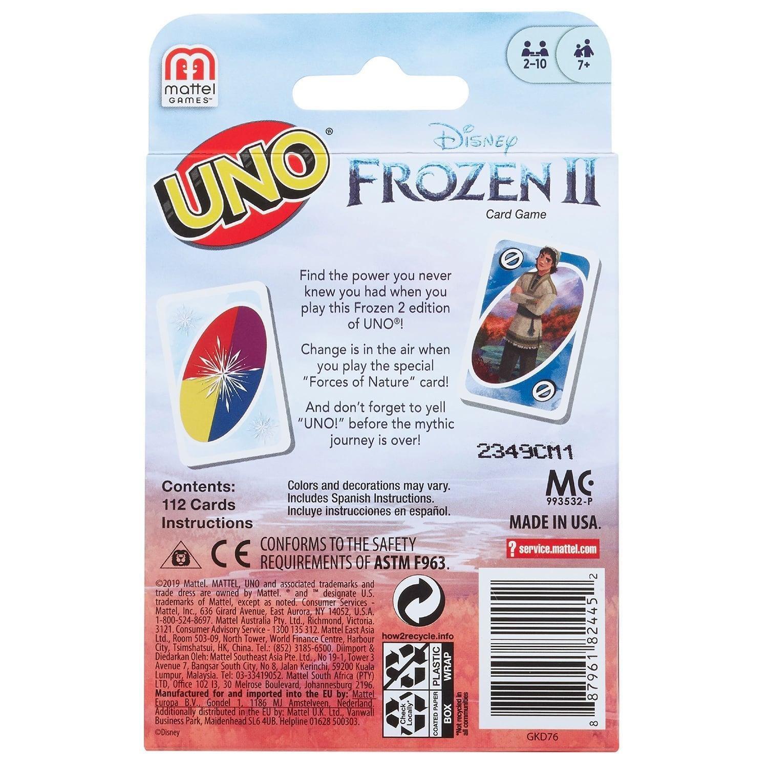 UNO  Frozen 2, UNO - Gioco di carte - Gioco di società 