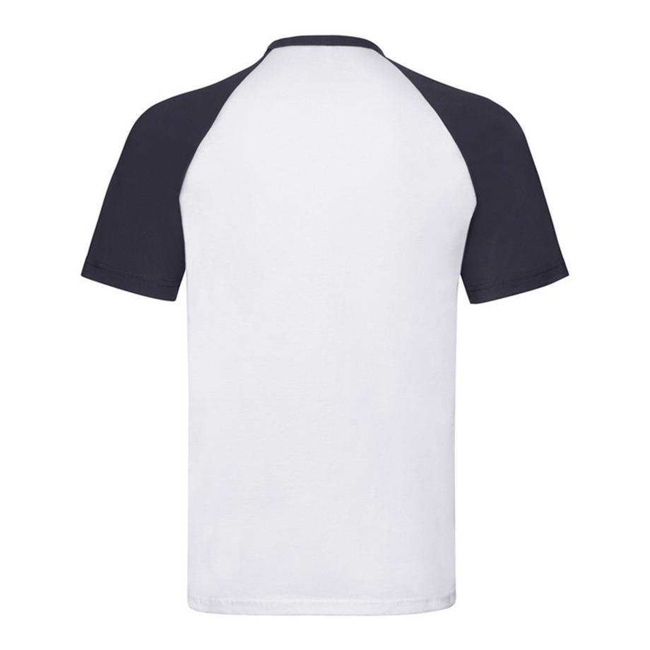 Fruit of the Loom T-shirt Baseball Maniche Corte  