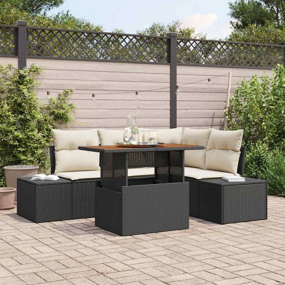 VidaXL Ensemble de canapé de jardin poly rattan  