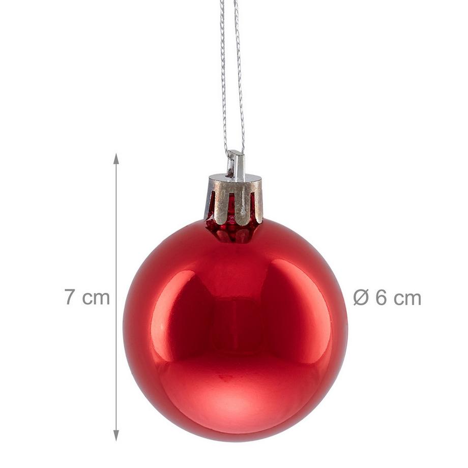 Northix Christbaumkugeln, 50er Set  
