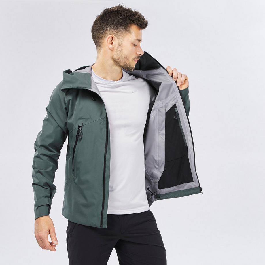 QUECHUA Veste de randonnée imperméable en polyester  