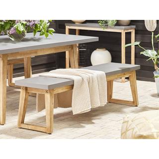 Beliani Banc de jardin en Fibre-ciment Industriel ORIA  