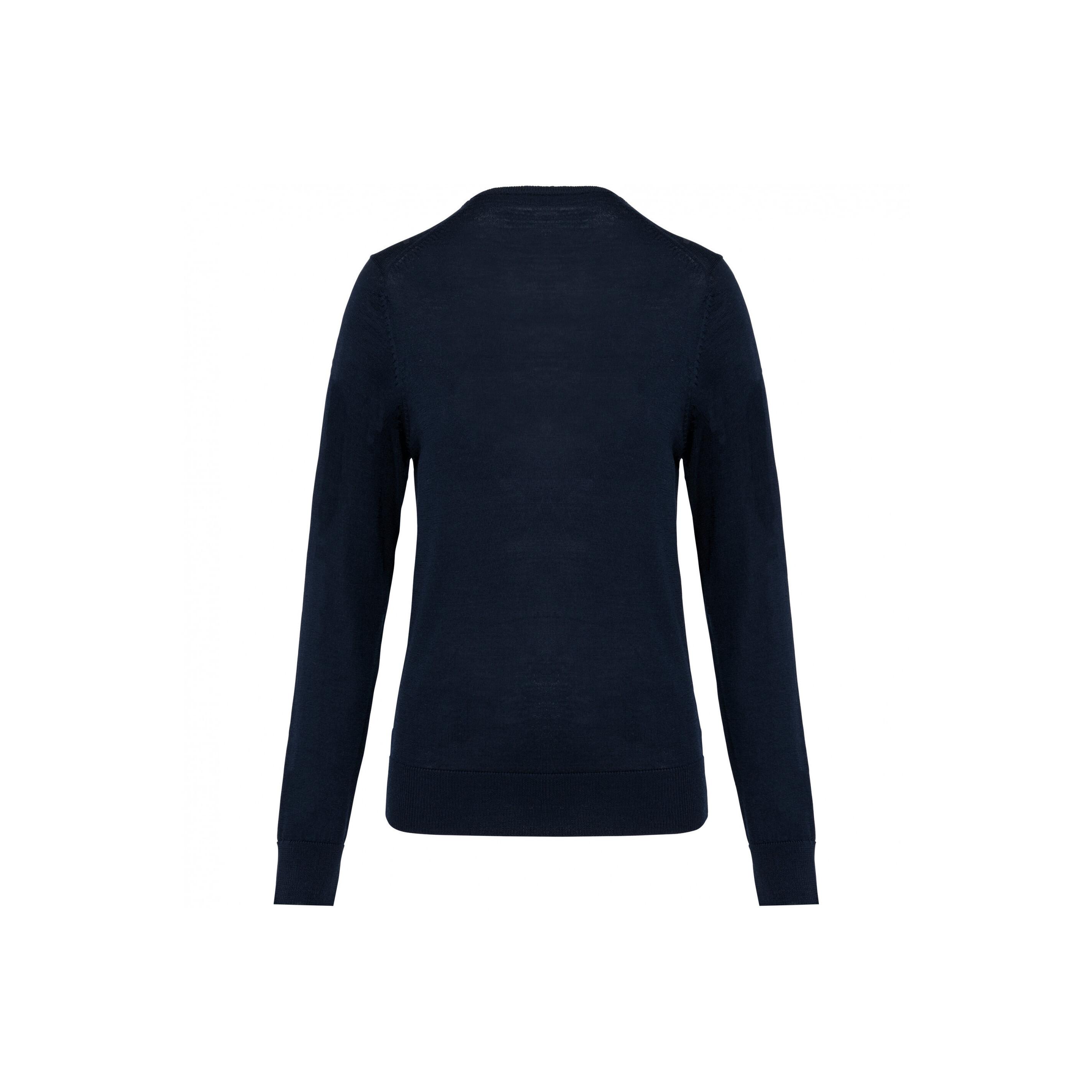 Kariban  merino-pullover mit v-ausschnitt, damen 