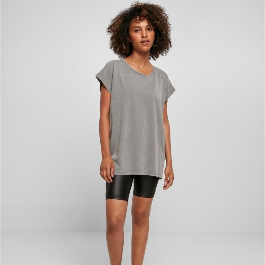 Build Your Own T-Shirt Spalla Cadente Lavaggio Acido  