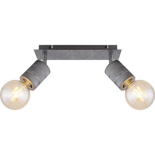 mutoni Strahler Freddy Metall silber 2xE27  