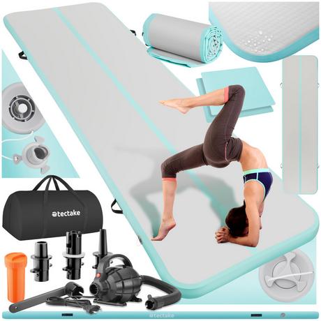 Tectake  Tapis Airtrack gonflable AirFlexy avec pompe à air électrique 